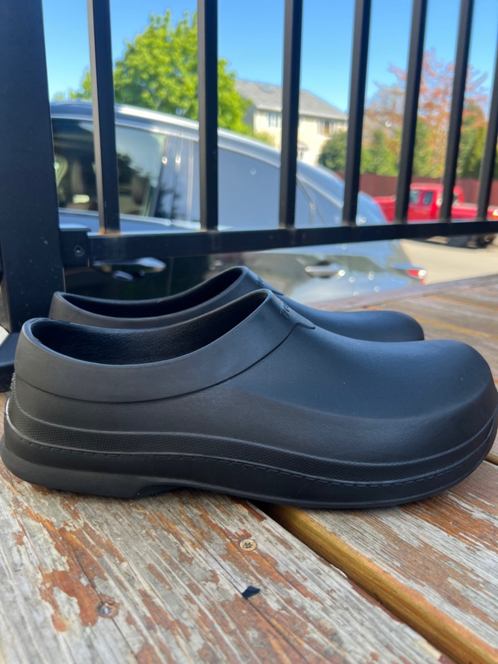 TredSafe Shoes Mens 12 men 14 women’s Deluxe Clogs Black Rubber Casual Comfort